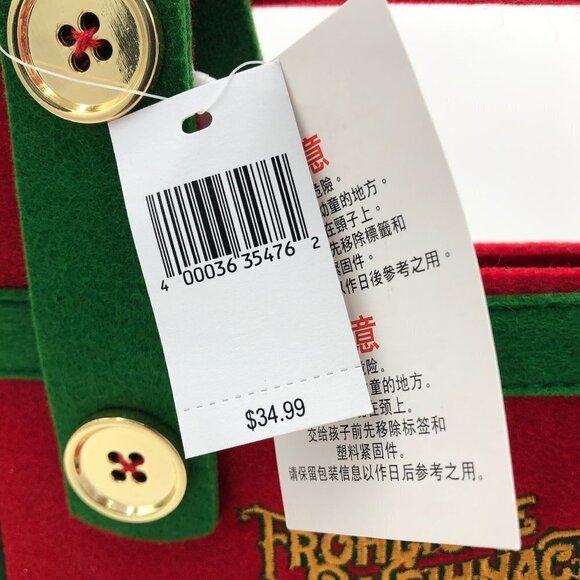 Disney Parks German Suspenders Froliche Weihnachten Tote Bag New - Picture 2 of 6